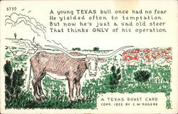 A Texas Boast Card by C.M Rogers Postcard Postcard Postcard