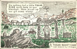 A Texas Boast Card by C.M Rogers Postcard Postcard Postcard