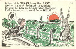 A Texas Boast Card by C.M Rogers Postcard Postcard Postcard