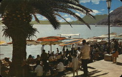 Umbrellas on the Beach Postcard