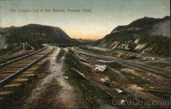 The Culebra Cut at Rio Grande, Panama Canal