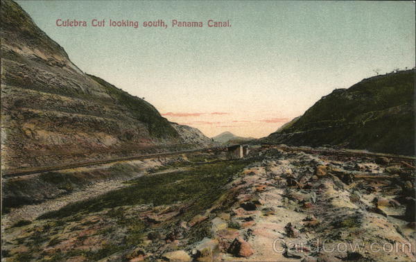 Culebra Cut Looking South, Panama Canal