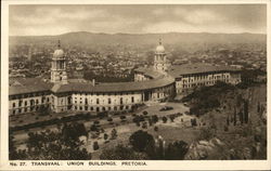 Transvaal: Union Buildings Pretoria, South Africa Postcard Postcard