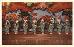 Cherry Blossom Dancers Kyoto, Japan Postcard Postcard