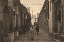 Rue Sidi Ben Ziad Tunis, Tunisia Africa Postcard Postcard