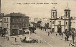 Place Philippe-Thomas, l'Eglise Sfax, Tunisia Africa Postcard Postcard