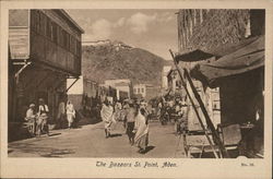 The Bazaars, Steamer Point Aden, Yemen Middle East Postcard Postcard