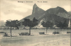 Botafogo e Corcovado Postcard