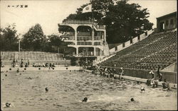 Stadium With Large Swimming Pool Postcard