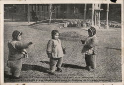 Orphans Jumping Rope Shanghai, China Postcard Postcard