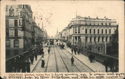 Union Street, Looking West Aberdeen, Scotland Postcard Postcard