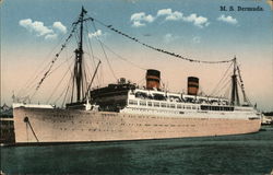 M.S. "Bermuda" Postcard