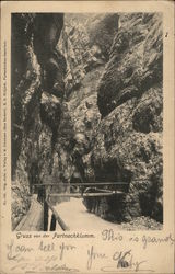 Partnach Gorge Garmisch-Partenkirchen, Germany Postcard Postcard