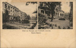 Hotel de l'Europe und Trinkhalle Postcard