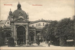 Kochbrunnen Wiesbaden, Germany Postcard Postcard