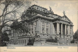 Konigl. Theater Wiesbaden, Germany Postcard Postcard