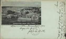 Hamilton from the Fort Bermuda Postcard Postcard