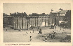 Sangancer Gate, outside Jaipur Postcard