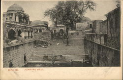 Jumping Well Delhi, India Postcard Postcard