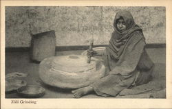 Mill Grinding India Postcard Postcard