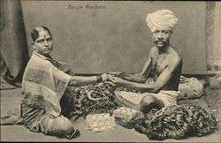 Bangle Merchant India Postcard Postcard