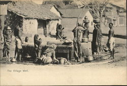 The Village Well India Postcard Postcard