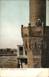 Mouezzin calling the prayers Cairo, Egypt Africa Postcard Postcard