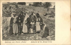 Bedouins of the Arakat Tribe Arab Postcard Postcard