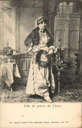 Fille de prince du Liban Postcard