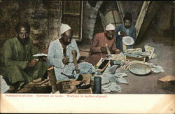 Workers in Mother-of-Pearl Postcard