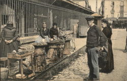 Marchandes de Moules Dieppe, France Postcard Postcard