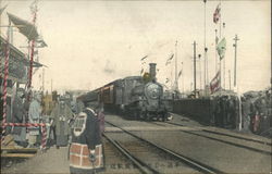 Railroad Station - China or Japan Depots Postcard Postcard