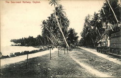 The Sea-coast Railway, Ceylon Postcard