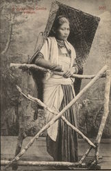 A Nepaulese Coolie Woman Nepal Postcard Postcard