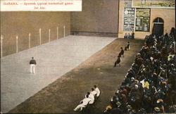 Spanish Typical Basketball Game, Jai Alai Postcard