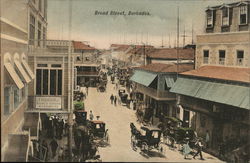 Broad Street Bridgetown, Barbados Caribbean Islands Postcard Postcard