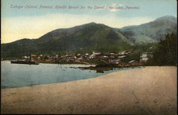 Famous Health Resort for the Canal Employees Taboga Island, Panama Postcard Postcard