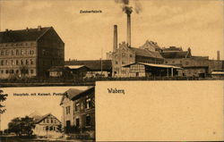 Zuckerfabrik and Hauptstrasse mit Kaiserl. Postam Wabern, Germany Postcard Postcard