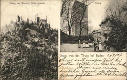 View of Castle and Town Yburg, Germany Postcard Postcard