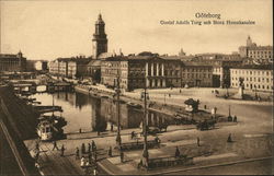 Gustaf Adolfs Torg och Stora Hamnkanalen Postcard