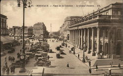 Place de la Comedie - Le Grand Theatre Postcard