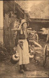 MIlkmaid from the Ardennes Belgium Benelux Countries Postcard Postcard