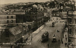 Lambton Quay Wellington, New Zealand Postcard Postcard Postcard