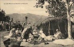 Cafe Maure au Marche Kabylie, Algeria Africa Postcard Postcard