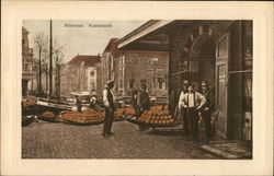 Cheese Market Alkmaar, Netherlands Benelux Countries Postcard Postcard