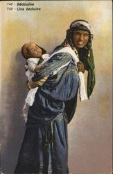 Bedouine - Una Beduina Arab Postcard Postcard