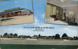 Syl-Va-Lane Motel and Coffee House Sylvania, GA Postcard Postcard Postcard