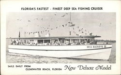 Florida's Fastest - Finest Deep Sea Fishing Cruiser Clearwater, FL Postcard Postcard Postcard