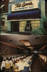 Ted Lewis Restaurant Postcard