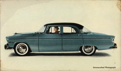 '55 Plymouth Belvedere 4-Door Sedan Upper Darby, PA Postcard Postcard Postcard